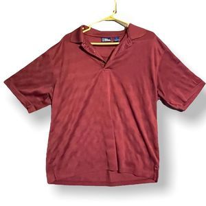 PGA Tour Polo Burgundy Large - Preowned
